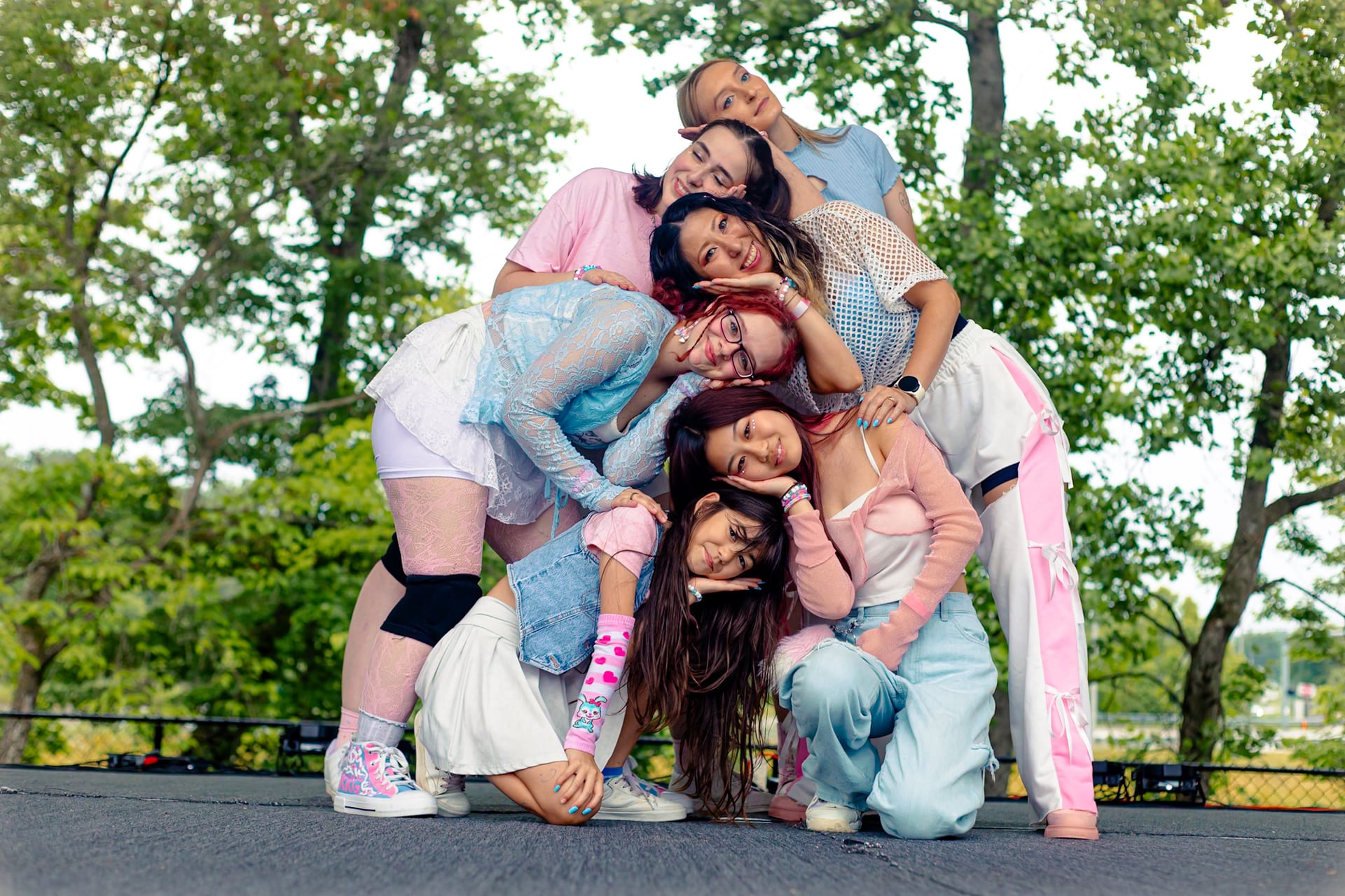 Knox K-Pop Group performing K-Pop choreography on stage